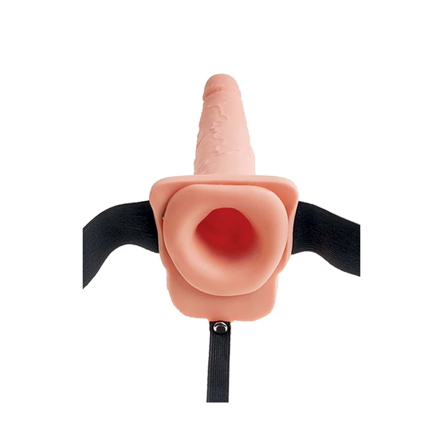 FETISH FANTASY SERIES - IMBRACATURA REGOLABILE PENE REALISTICO CON SFERE SQUIRTING 19 CM
